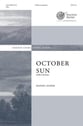 October Sun SATB choral sheet music cover